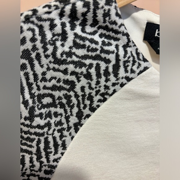 Bebe black jacquard sheath corset midi dress Large - Picture 4 of 5